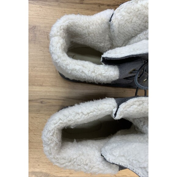 Timberland Women's Jayne Waterproof Fleece Fold Down Boots Dark Gray Women's 9 M - Picture 15 of 16